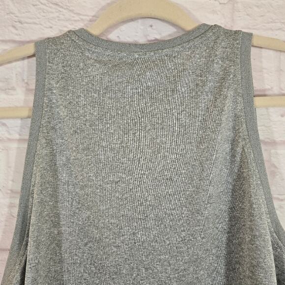 M Nike Women's Dri-FIT Grey Black Swoosh Logo Muscle Tank Top NWT Size S DX0701 - Picture 6 of 9